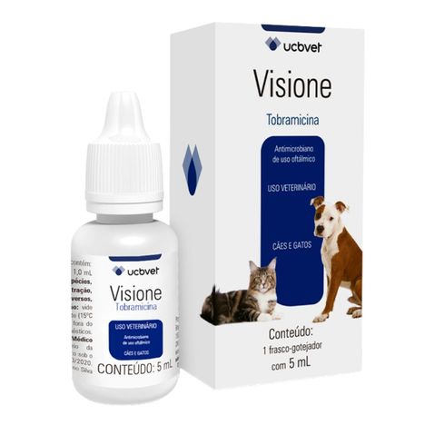 Colírio Visione para Cães e Gatos UCB Vet 5ml Colírio Visione para Cães e Gatos UCB Vet 5ml