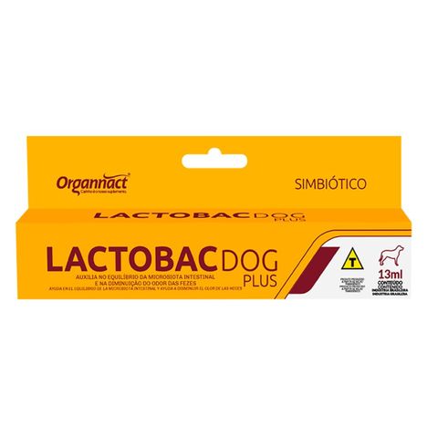 Suplemento Organnact Lactobac Dog Plus para Cães 13 ml
