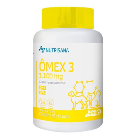 Suplemento Nutrisana Omex 3 1.100mg para Cães e Gatos 30 Comprimidos