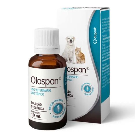Otospan Solução Otológica para cães e gatos 10ml