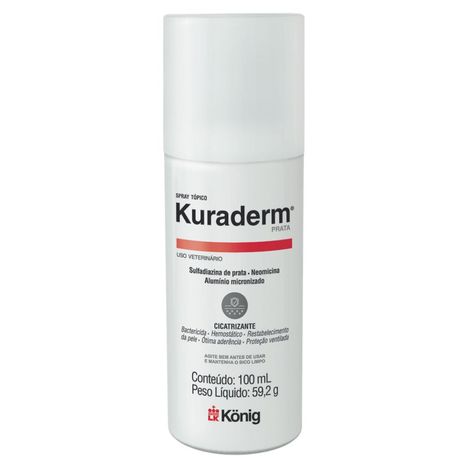 Kuraderm Prata Spray Cicatrizante 100ml Kuraderm Prata Spray Cicatrizante 100ml