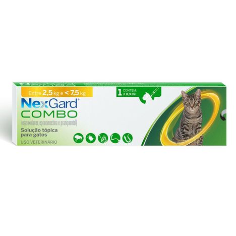 NexGard Combo Gatos Antipulgas de 2,5kg á 7,5kg NexGard Combo Gatos Antipulgas de 2,5kg á 7,5kg
