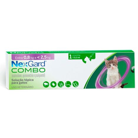 NexGard Combo Gatos Antipulgas de 0,8kg á 2,5kg NexGard Combo Gatos Antipulgas de 0,8kg á 2,5kg