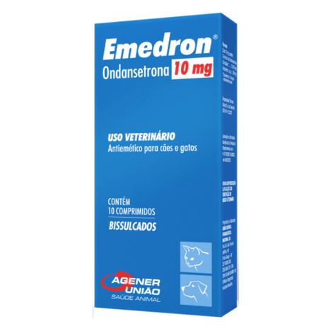 Antiemético Emedron para Cães e Gatos com 10 Comprimidos de 10 mg Antiemético Emedron para Cães e Gatos com 10 Comprimidos de 10 mg