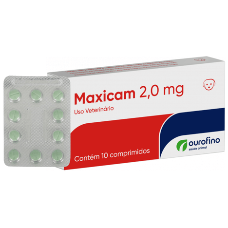 Anti-inflamatório Maxicam para Cães em Blister com 10 Comprimidos de 2,0 mg Anti-inflamatório Maxicam para Cães em Blister com 10 Comprimidos de 2,0 mg