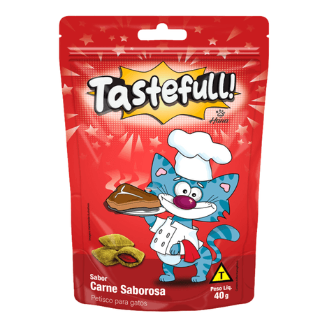 Petisco Tastefull Nuggets Recheados sabor Carne Saborosa 40gr Petisco Tastefull Nuggets Recheados sabor Carne Saborosa 40gr