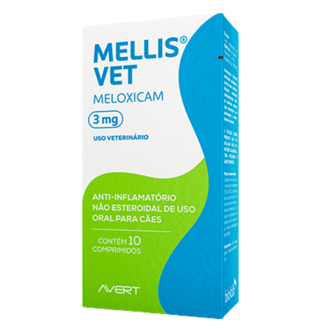 Mellis Vet 3mg com 10 Comprimidos Mellis Vet 3mg com 10 Comprimidos