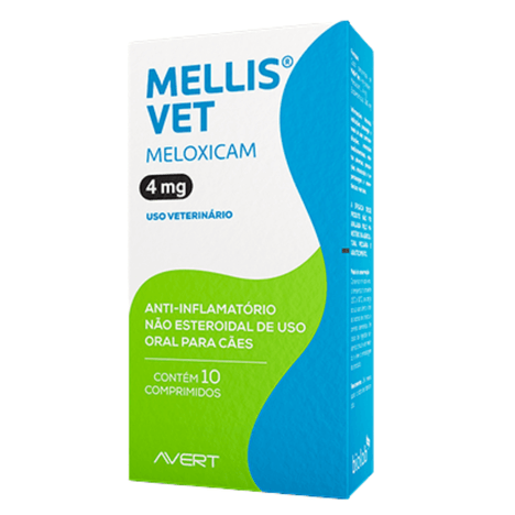 Mellis Vet 4mg com 10 Comprimidos Mellis Vet 4mg com 10 Comprimidos