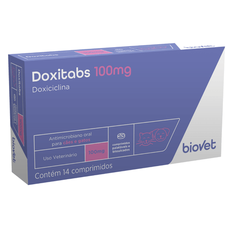 Doxitabs 100mg com 14 Comprimidos Doxitabs 100mg com 14 Comprimidos