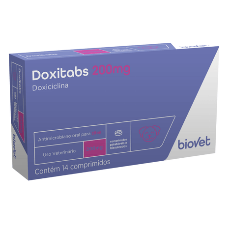 Doxitabs 200mg com 14 Comprimidos Doxitabs 200mg com 14 Comprimidos