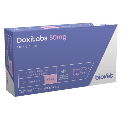 Doxitabs 50mg com 14 Comprimidos Doxitabs 50mg com 14 Comprimidos