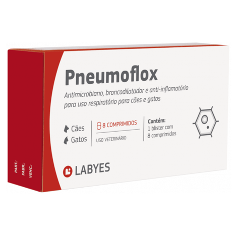 Pneumoflox com 8 Comprimidos