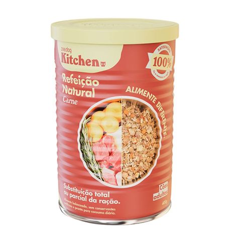 Refeição Natural Zee.Dog Kitchen Lata para Cães Adultos Sabor Carne 400g