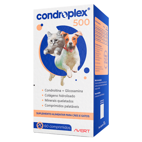 Suplemento Condroplex 500 com 60 Comprimidos Suplemento Condroplex 500 com 60 Comprimidos