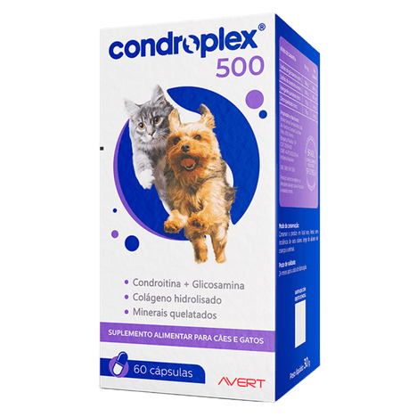Suplemento CondroPlex 500 com 60 Cápsulas
