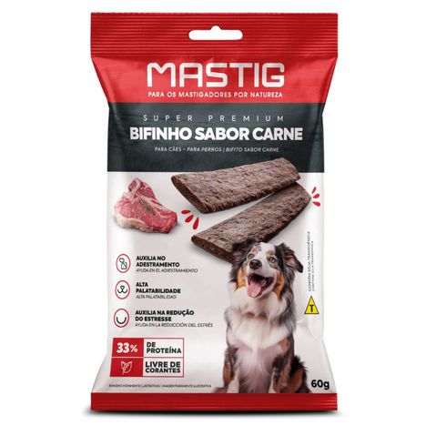 Bifinho Mastig para Cães Sabor Carne 60g Bifinho Mastig para Cães Sabor Carne 60g