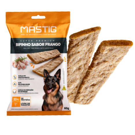 Bifinho Mastig para Cães Sabor Frango 60g Bifinho Mastig para Cães Sabor Frango 60g