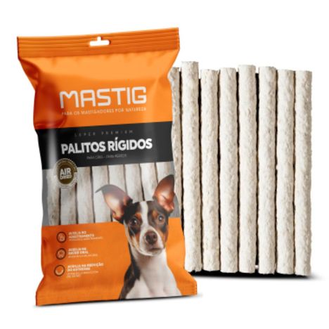 Palito Rígido Natural 8mm Mastig com Pacote com 10 Palitos