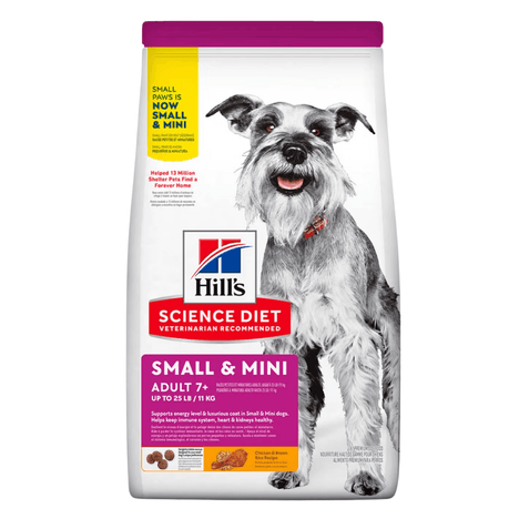 Ração Hill's 7+ para Cãe Idosos Pequenos e Mini 2,04kg