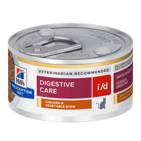 Ração Úmida Hill's Cuidado Digestivo i/d para Gatos Adultos Sabor Frango e Vegetais 82g Ração Úmida Hill's Cuidado Digestivo i/d para Gatos Adultos Sabor Frango e Vegetais 82g
