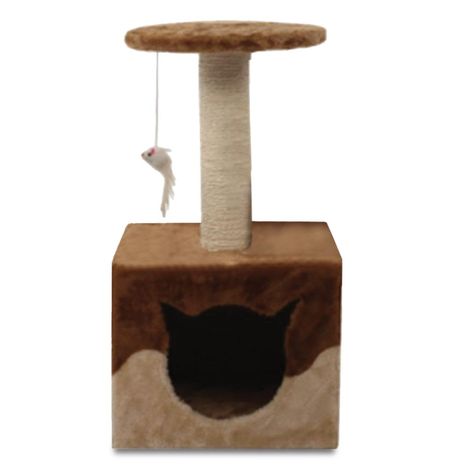 Arranhador Paris para Gatos com Toca e Torre de Observação Arranhador Paris para Gatos com Toca e Torre de Observação