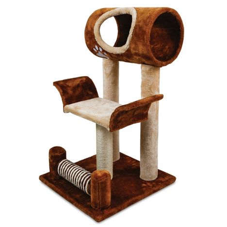 Arranhador Paris para Gatos com Toca e Cama - American Pets Arranhador Paris para Gatos com Toca e Cama - American Pets