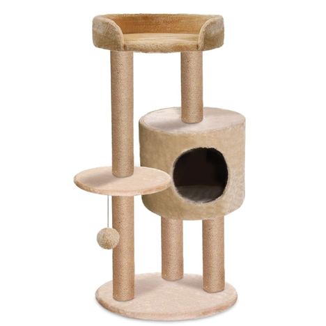 Arranhador Torre Dupla com Toca Veneza para Gatos