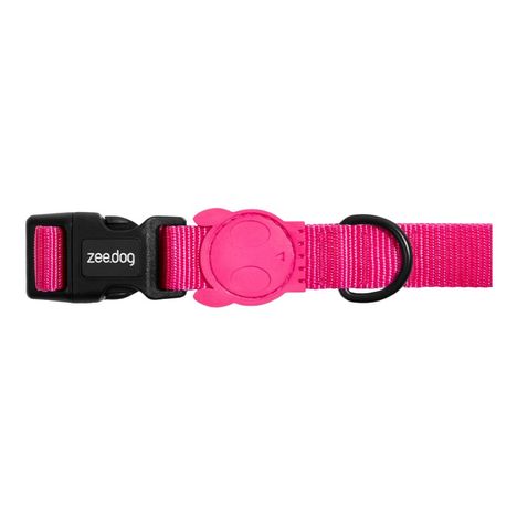 Coleira para Cachorros Pink Led M - Zee Dog