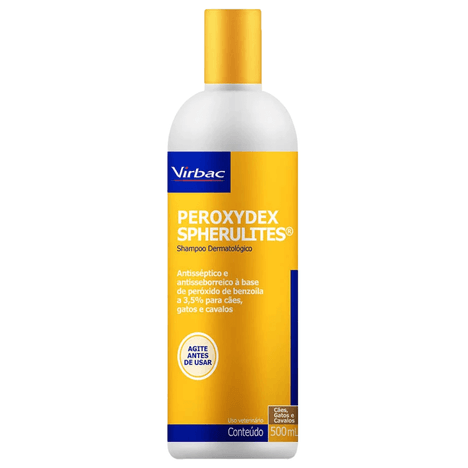 Shampoo Antisséptico Peroxydex Spherulites para Cães e Gatos com 500 ml Shampoo Antisséptico Peroxydex Spherulites para Cães e Gatos com 500 ml