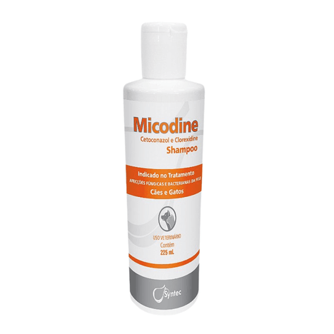 Shampoo Antifúngico e Antisséptico Micodine para Cães e Gatos com 225 ml Shampoo Antifúngico e Antisséptico Micodine para Cães e Gatos com 225 ml