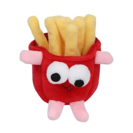 Brinquedo Pelúcia Batata Frita com Catnip para Gatos - Q Monster Brinquedo Pelúcia Batata Frita com Catnip para Gatos - Q Monster