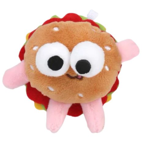 Brinquedo Pelúcia Hamburguer com Catnip para Gatos - Q Monster Brinquedo Pelúcia Hamburguer com Catnip para Gatos - Q Monster