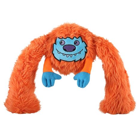 Brinquedo em Pelúcia King Kong Super Braços com Som Laranja - Q Monster