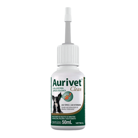 Aurivet Clean Solução Otológica em 50ml Aurivet Clean Solução Otológica em 50ml