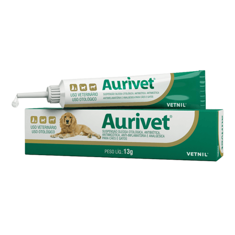 Aurivet Suspensão Otológico em 13g Aurivet Suspensão Otológico em 13g