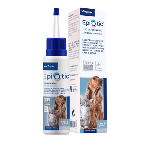 Solução Otológica Antisséptica Epiotic para Cães com 100 ml Solução Otológica Antisséptica Epiotic para Cães com 100 ml