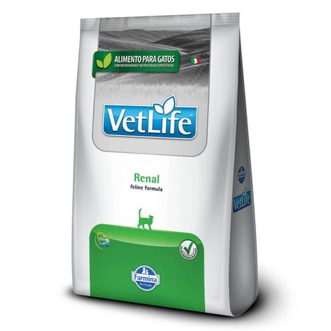 Ração Vet Life Natural Renal Para Gatos Adultos 400g Ração Vet Life Natural Renal Para Gatos Adultos 400g