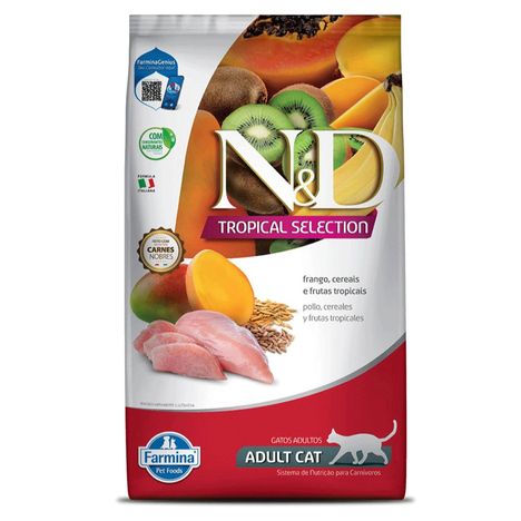 Ração N&D Tropical Selection Gatos Adultos Frango 7 kg Ração N&D Tropical Selection Gatos Adultos Frango 7 kg