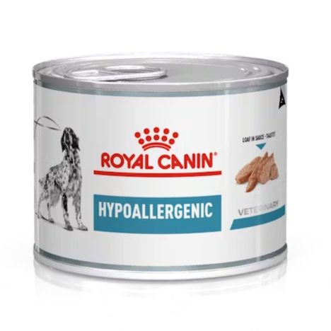 Ração Úmida Royal Canin Lata Veterinary Diet Hypoallergenic para Cães Adultos com Alergias 200g