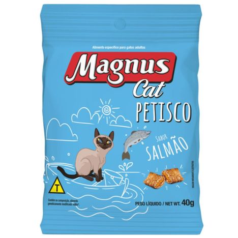 Petisco Magnos para Gatos Adultos Sabor Salmão 40g Petisco Magnos para Gatos Adultos Sabor Salmão 40g