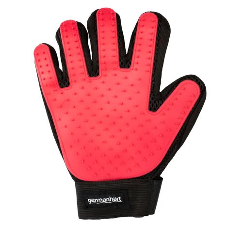 Luva de Dedo Tira Pelos Germanhart Vermelha para Cães e Gatos Luva de Dedo Tira Pelos Germanhart Vermelha para Cães e Gatos