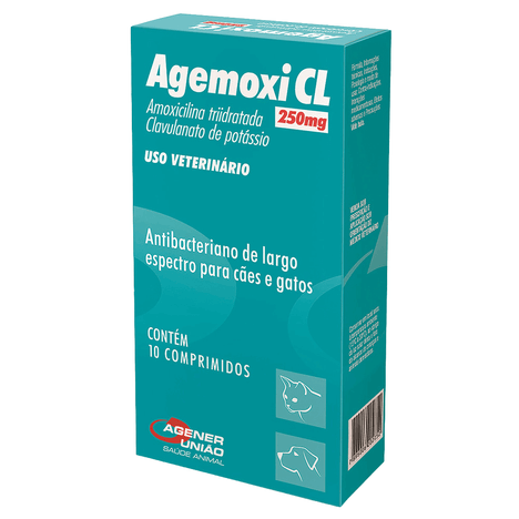 Agemoxi CL com 10 Comprimidos 250 mg Agemoxi CL com 10 Comprimidos 250 mg