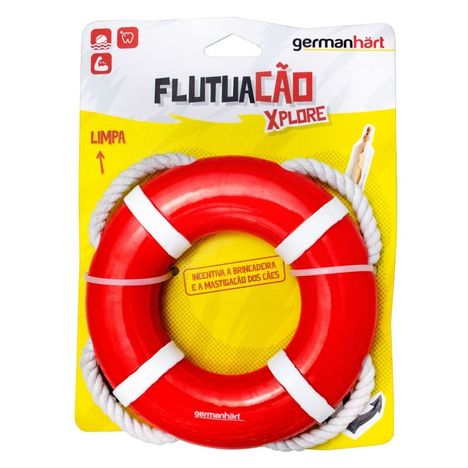 Brinquedo Germanhart Xplore Boia Flutuação com Corda para Cães Brinquedo Germanhart Xplore Boia Flutuação com Corda para Cães