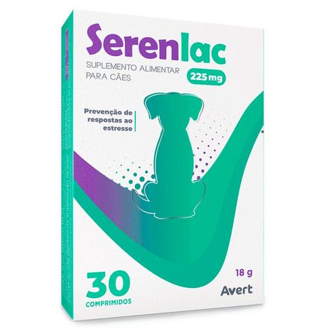 Serenlac 225mg Suplemento Alimentar Avert 30 Comprimidos