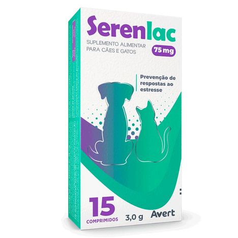 Serenlac 75mg Suplemento Alimentar Avert 15 comprimidos