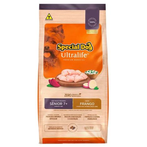 Ração Special Dog Ultralife Sênior para Cães de Raças Pequenas Sabor Frango e Arroz 3 kg Ração Special Dog Ultralife Sênior para Cães de Raças Pequenas Sabor Frango e Arroz 3 kg
