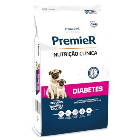 Ração Premier Nutrição Clínica Diabete Para Cães Adultos de Raças Pequenas 2 kg Ração Premier Nutrição Clínica Diabete Para Cães Adultos de Raças Pequenas 2 kg