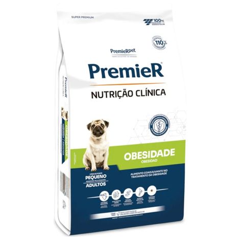 Ração Premier Nutrição Clínica Obesidade Para Cães Adultos de Raças Pequenas 10 kg Ração Premier Nutrição Clínica Obesidade Para Cães Adultos de Raças Pequenas 10 kg