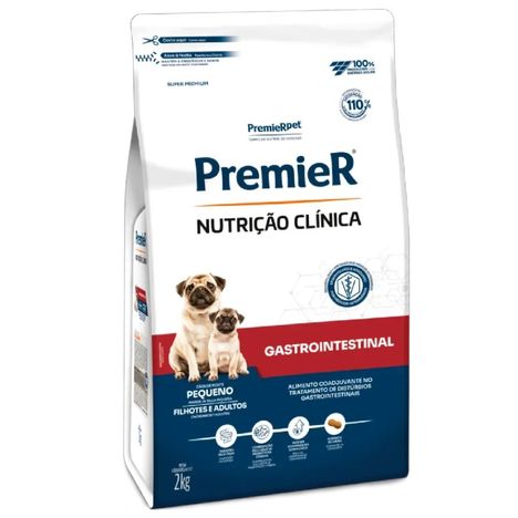 PremieR Nutrição Clínica Gastrointestinal Cães Porte Pequeno 2 kg PremieR Nutrição Clínica Gastrointestinal Cães Porte Pequeno 2 kg