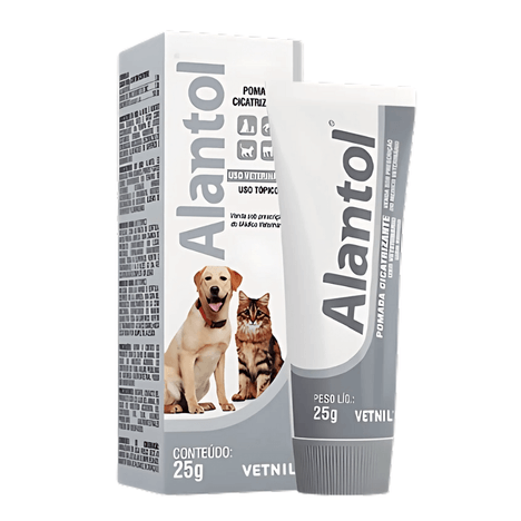 Pomada Cicatrizante Alantol para Cães e Gatos com 25 g Pomada Cicatrizante Alantol para Cães e Gatos com 25 g